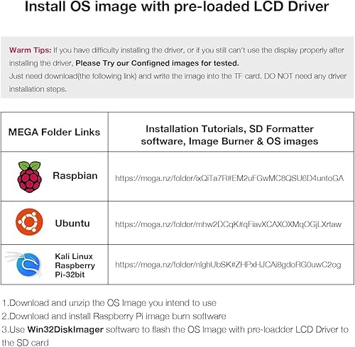 Miniatura 2 de Panel de Pantalla LCD TFT de 3.5 Pulgadas, 480x320, Táctil, SPI para Raspberry Pi B, B+, 2B, 3B, 3B+, 4B, 5