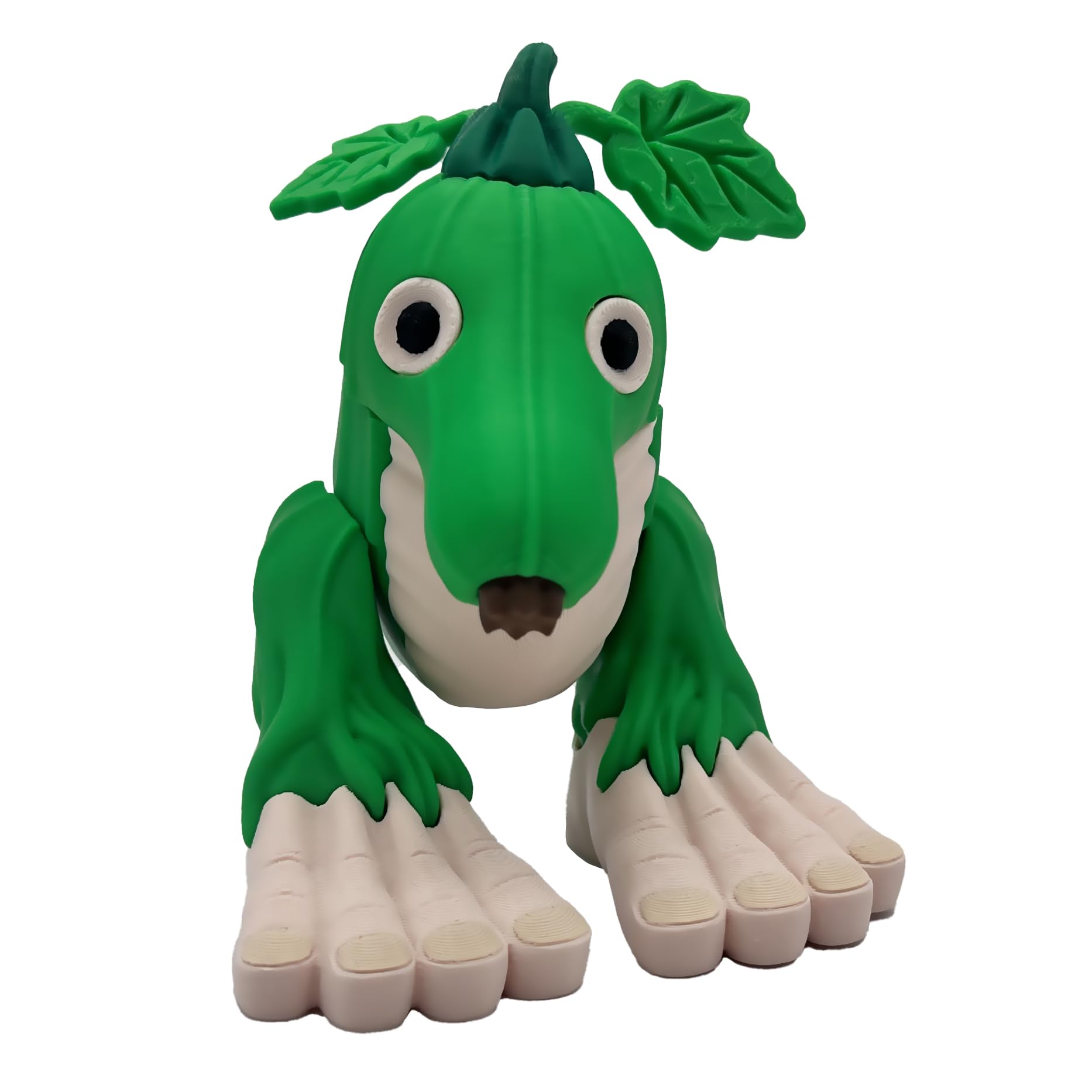 Genrico Tric Trac Barabum - Articulated Figure XL Brainrot - Zucchini with Paws and Big Eyes - Official Collection Brainrot Italian Memes - BRR BRR Patapim, Brrr Patapim - Italian Memes Collection