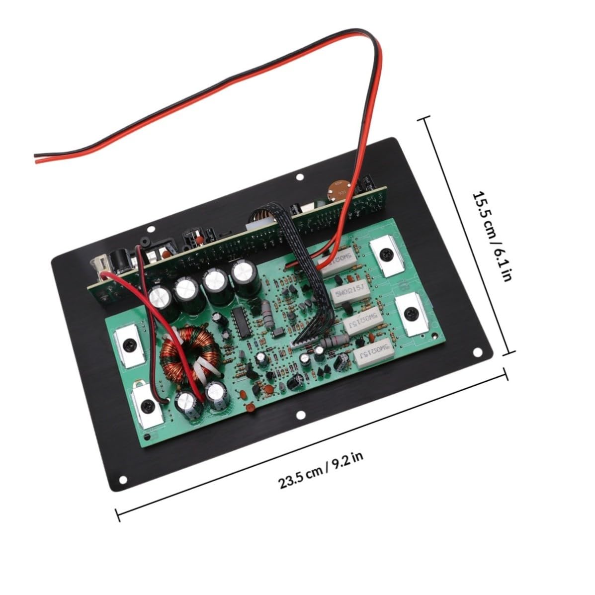 Placa Base Amplificador Subwoofer Coche 1000w 12v para 10-12 Pulgadas