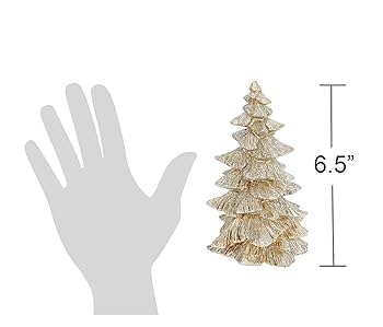 Amazon.com: Raz Set of 3 Champagne Gold Glittered Christmas