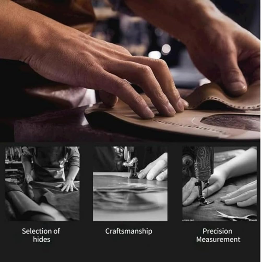 Leather Material with Metal Magnetic Folding Stand,Luxury Leather Invisible Stand Phone Case Cover for iPhone 12-15 (iPhone12promax,Brown) - Image 7