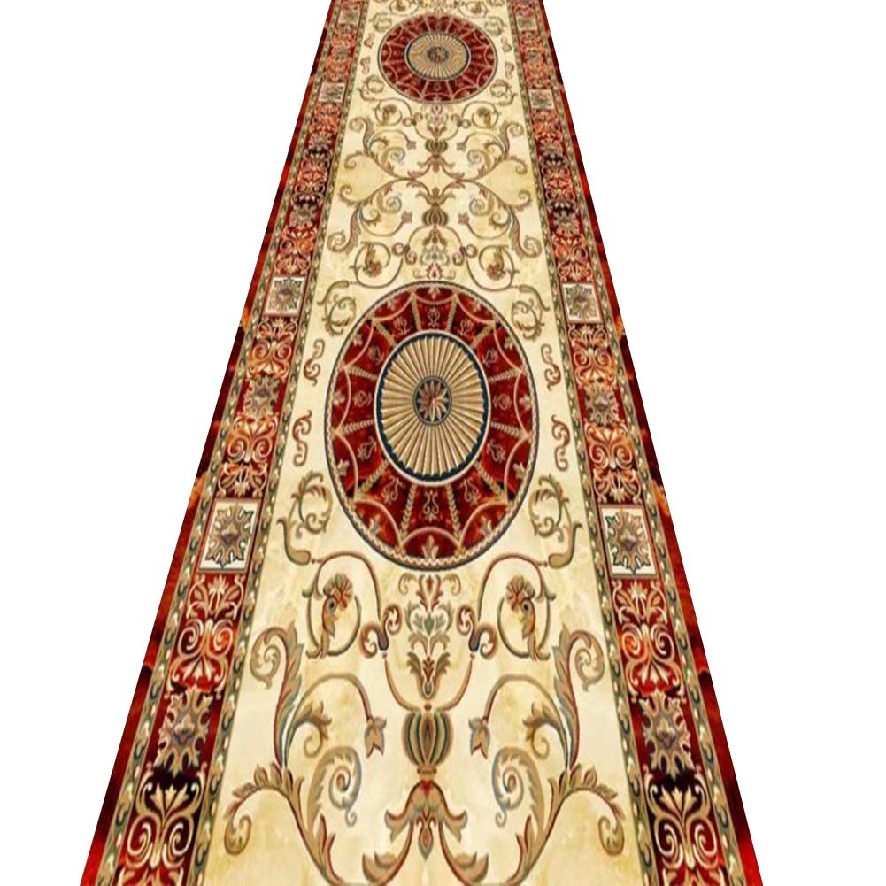 Alfombras de pasillo largo clásicas ZRUYI moqueta pasillera lavable y recortable color A 0.8x2m
