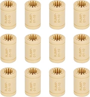 Ruimou 12Pcs LM10UU Solid Polymer Bearing 10MM Linear Bearings（10X19X29MM） for Machine Sliding, 3D Printer Replace Parts