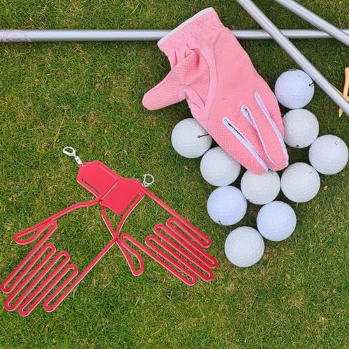 Colgador de guantes de golf Yardwe con estante de secado rápido y gancho para bolsas 2 uds 3