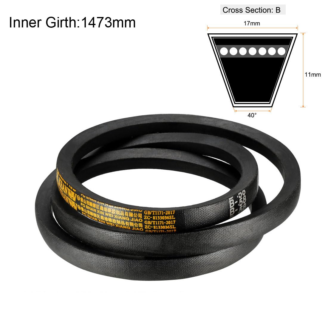 (^^)v様 uxcell B-58 V-Belts 58