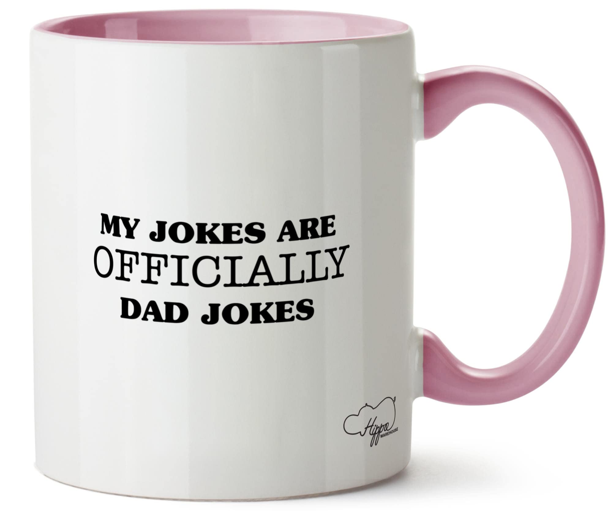 Hippowarehouse My Jokes are Officially dad Jokes Printed Mug Various Colour Options Ceramic Cup Kitchenware 11oz