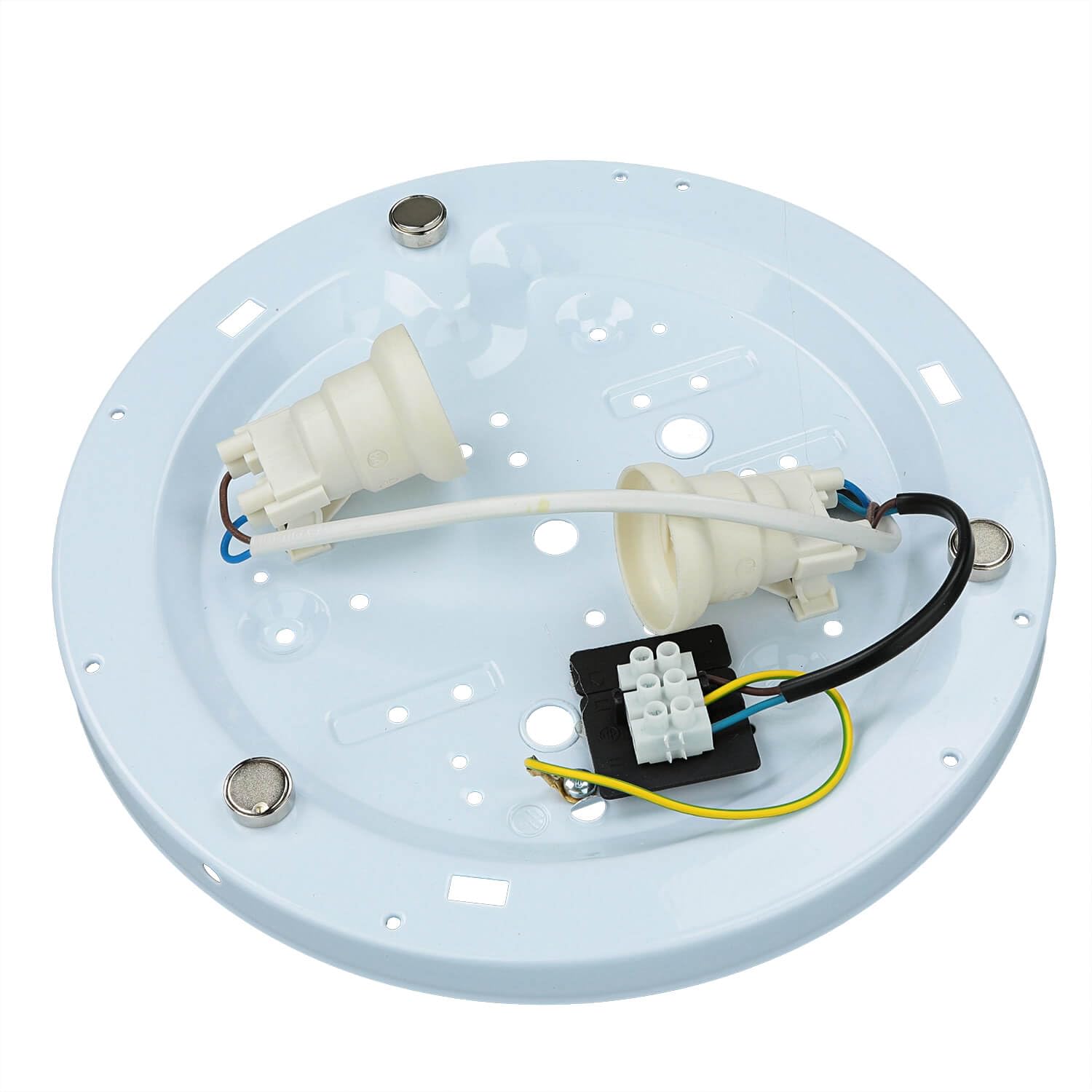 Lámpara de nube para habitación infantil tela gris 2x E27 bombillas fáciles de instalar lámpara de techo intercambiable lámpara de techo para niños