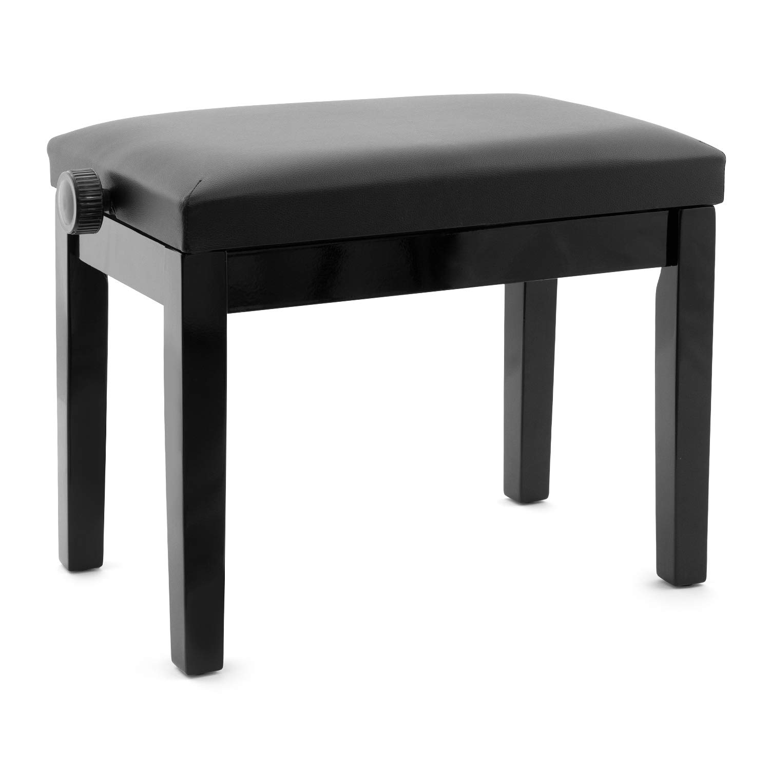 Tiger - Banqueta para piano (ajustable), color negro