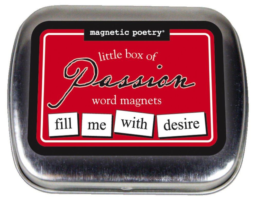 Magnetic Poetry - Little Box of Passion Kit - Words for Refrigerator - Write Poems and Letters on The Fridge - Made in The USA