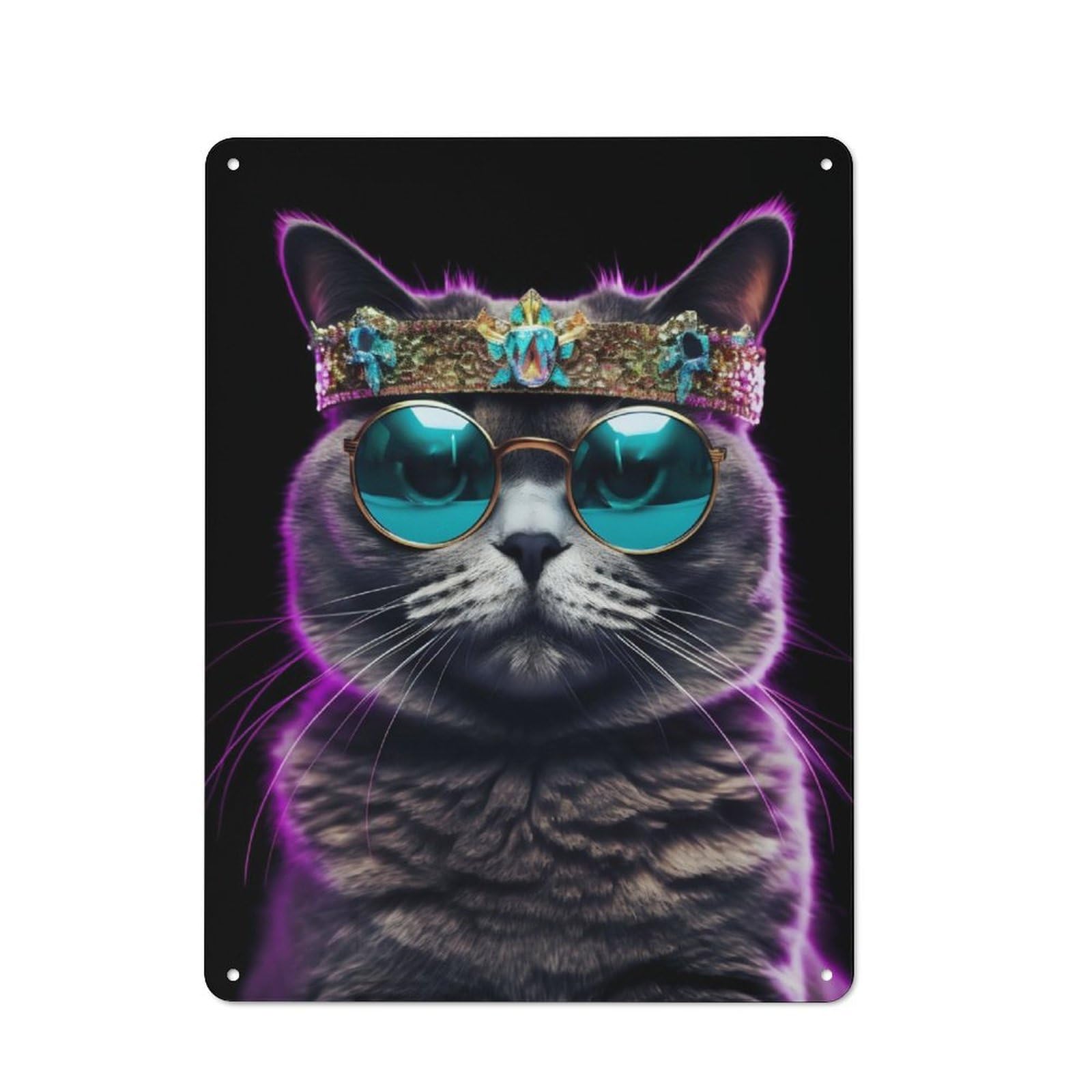 Junmoney Queen Of The House Retro-Style Tin Sign 40X30cm For Dining Room Or Kitchen, For Kitchen Wall Decor Lovers
