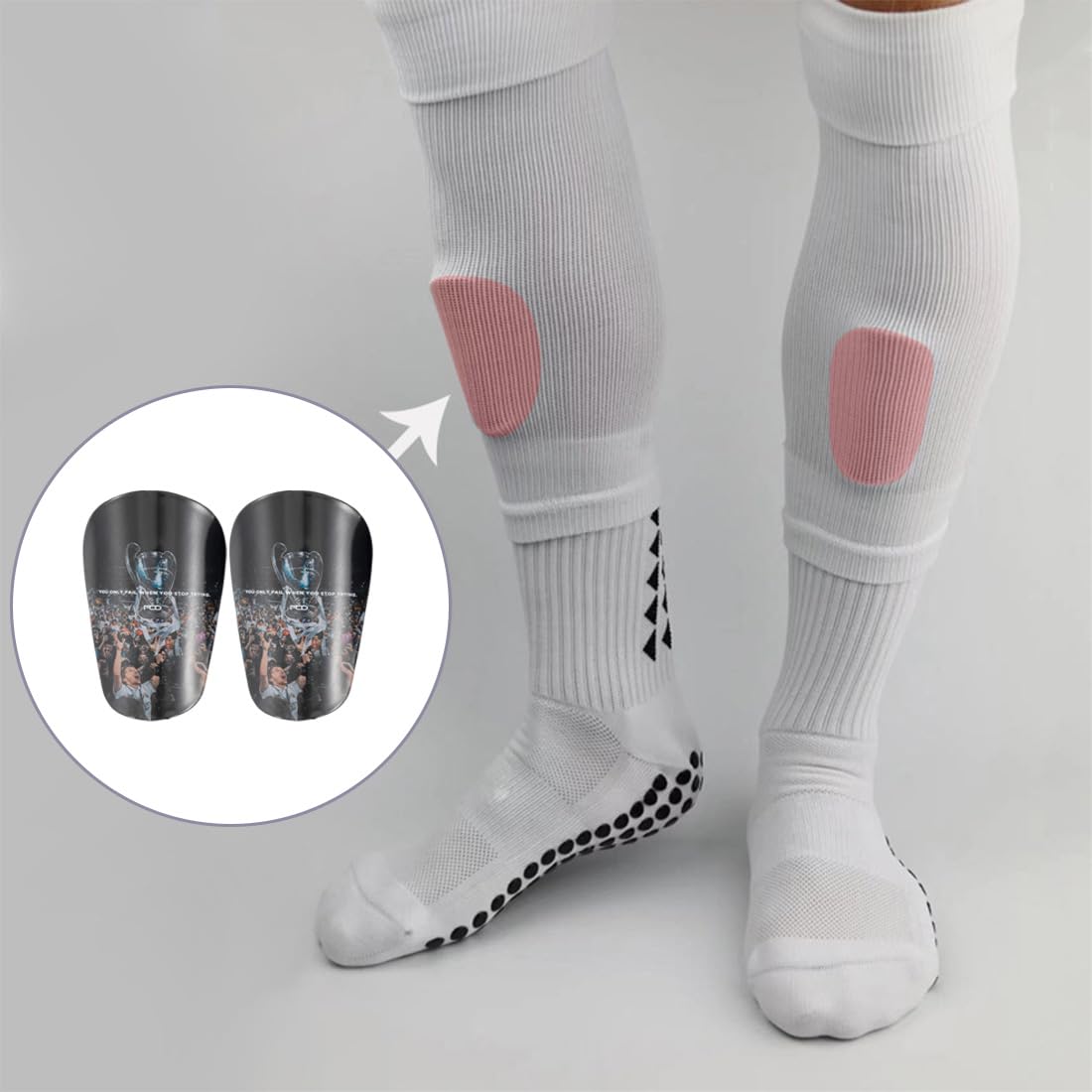 Mini Parastinchi Calcio, Extra Grigio Scuro, 10 × 6 cm Professionali Parastinchi Calcio Piccoli, Accessori per Protezione da Calcio Delle Gambe per Gli Sport con la Palla da Uomo, Donna e Bambino