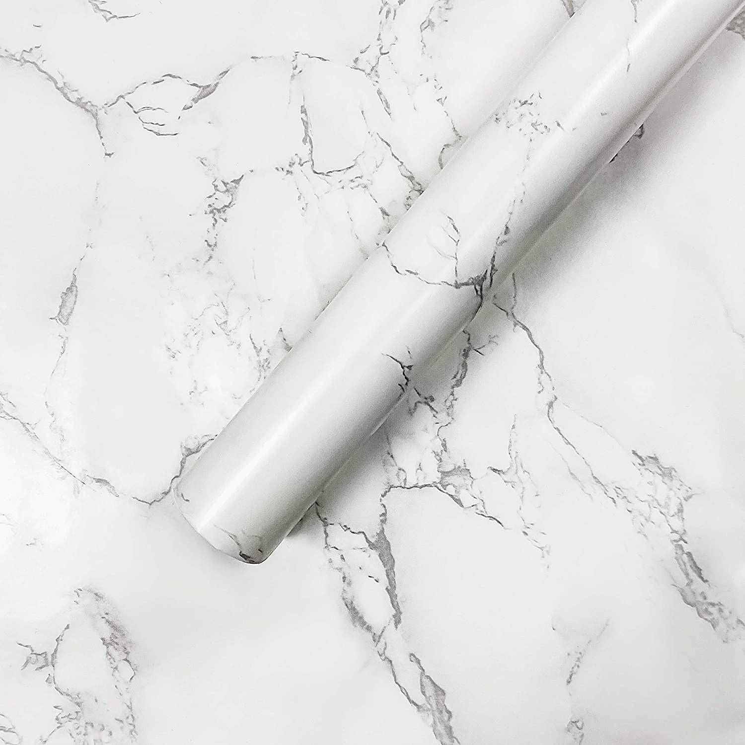 Buy ConCusT Marble White Grey Wallpaper Self Adhesive DIY Furniture Sticker Waterproof Kitchen