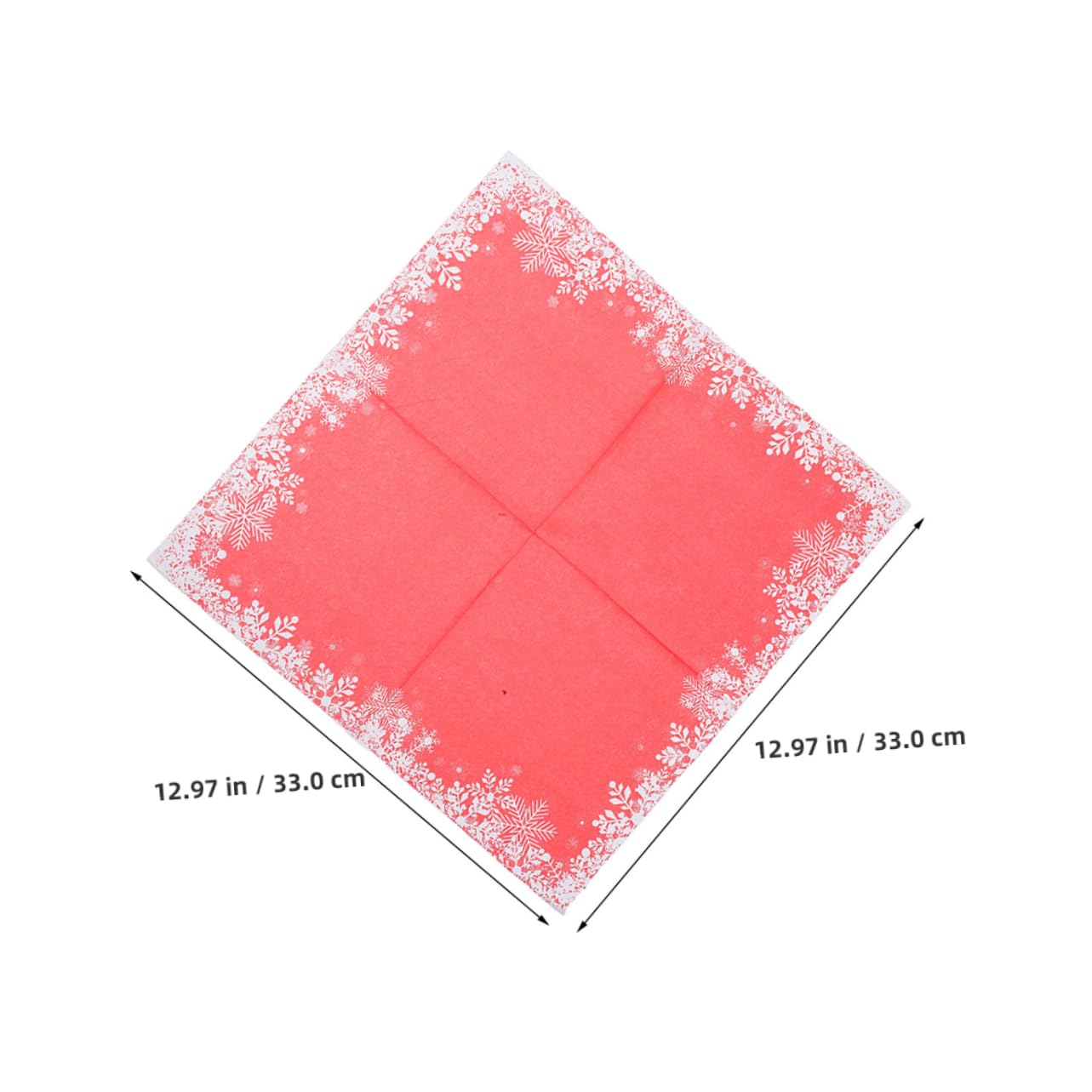 120piezas Pañuelos Para Fiestas Navideñas De Papel Rojo De Servilletas Desechables Para Decorar La Mesa Del Comedor Eventos Navideños
