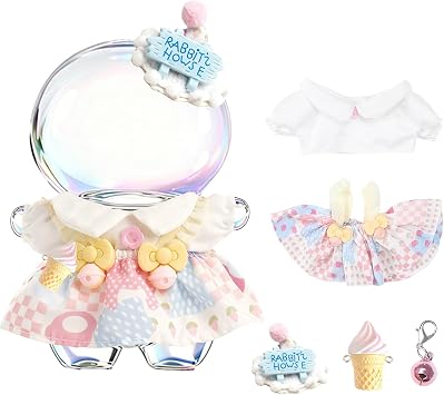 Clothes for 17cm DollNo Dolls& Outfit Set for 17cm Dolls - Designer Clothes - Premium Fashion Dresses with Accessories, Luxury Chic Doll Clothing & Style Bundle Doll Not Included Style-B