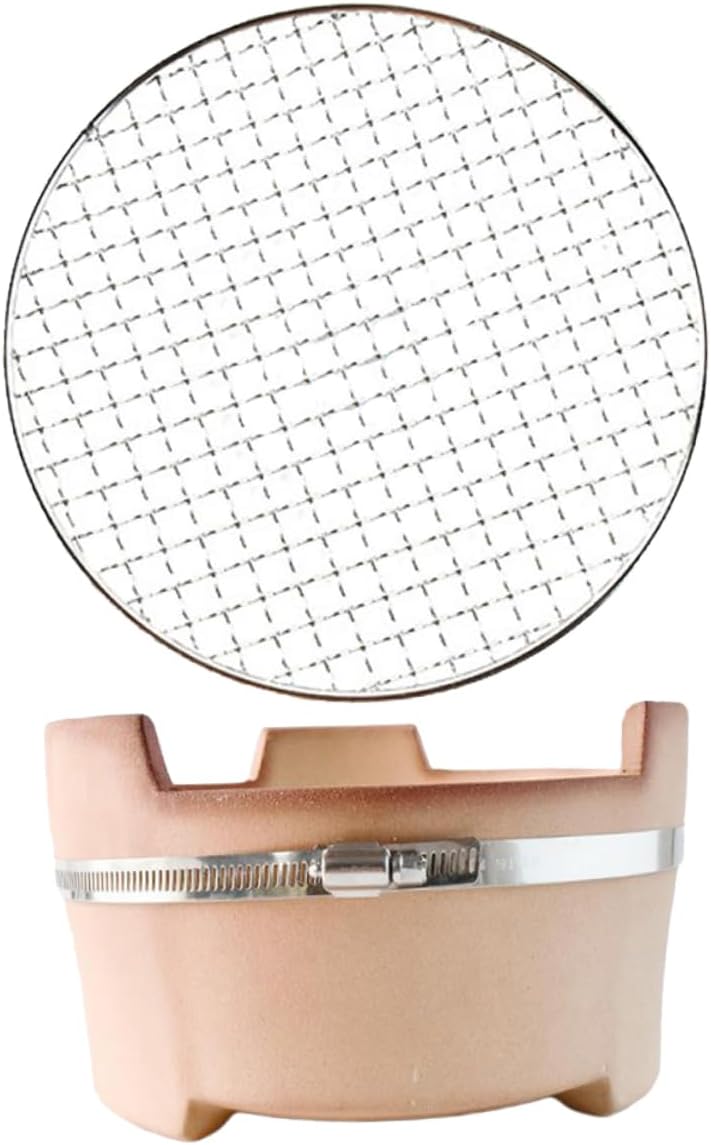 Yardwe Charcoal Stove Grill Net Bbq Grill Charcoal Outdoor Barbecue Tool Set Portable Small