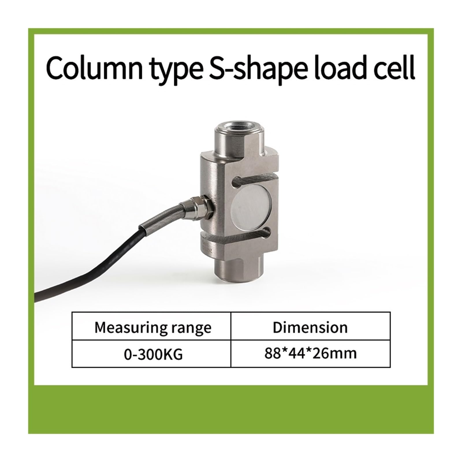 Czujnik kolumny ładowania komórki typ S HX711 moduł AD waga elektroniczna 200 kg 300 500 700 1 T 2 3 5 10 20(Range 0-300 kg)