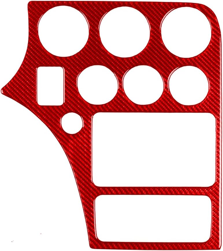 Romeo 159 2005-2011 Alfa Compatible with Car Interior Self Adhesive Dashboard Carbon Fiber Red Sticker A21 (Driver's Side Gauge Trim)