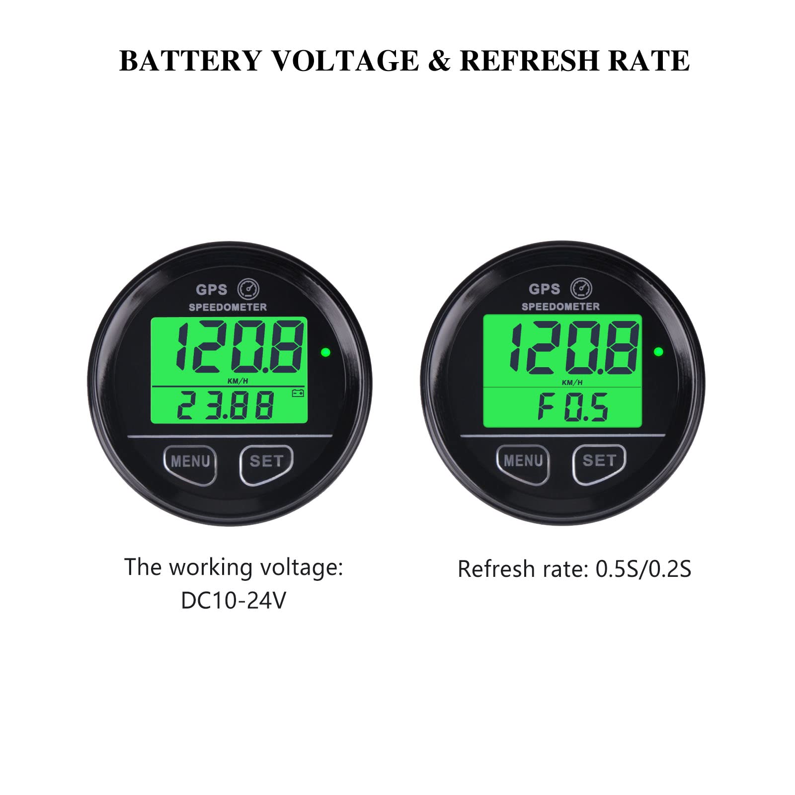 SM001 GPS Digitale DC 10-24V, Registrazione della Velocità di Guida in Tempo reale, Promemoria di Velocità Eccessiva, Misurazione della Tensione della Batteria Per Moto da Barca Veicolare