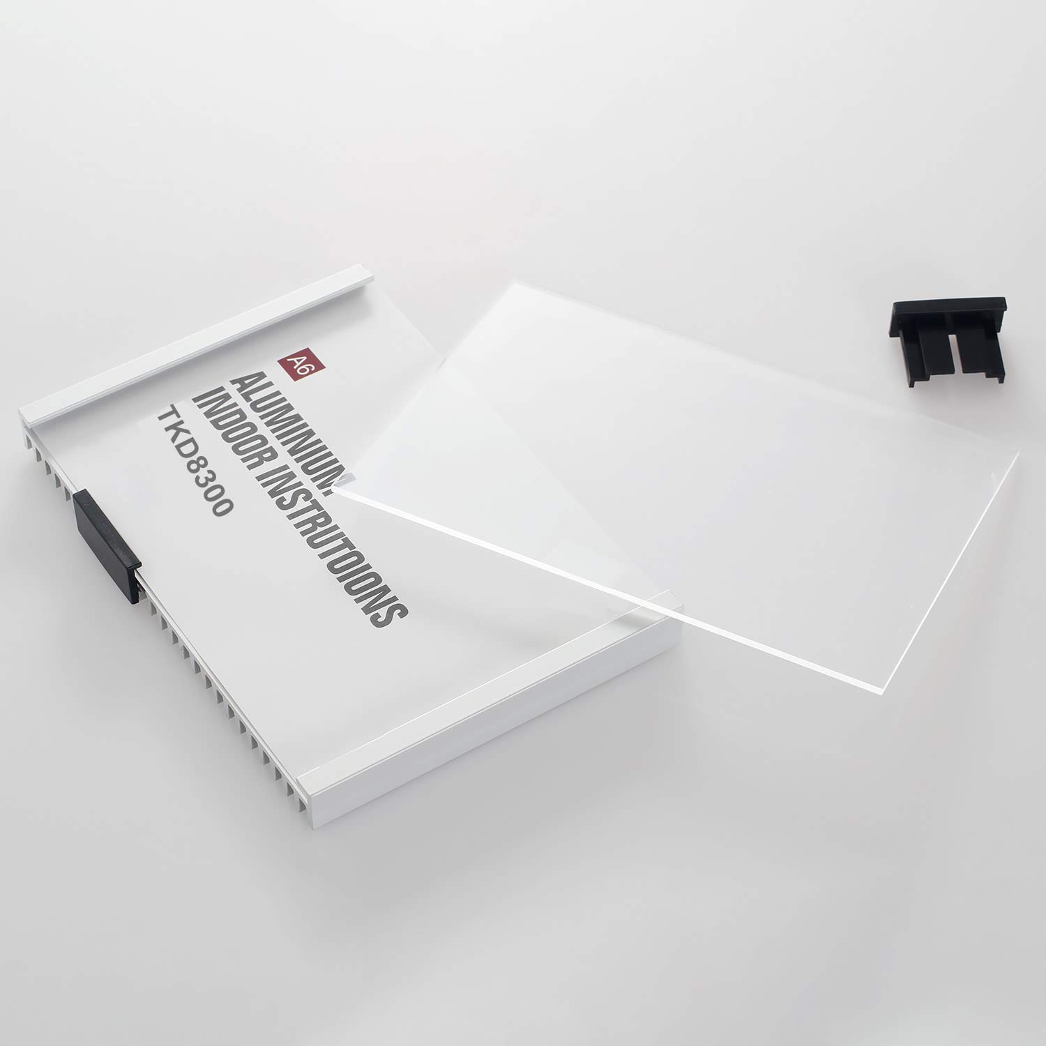 6 Stück A6 Türschild Büro Selbstklebend - Aluminium Mit Klare Abdeckung 148x105 Mm, Schrauben & Klebepads, Professionelle Raumbeschilderung