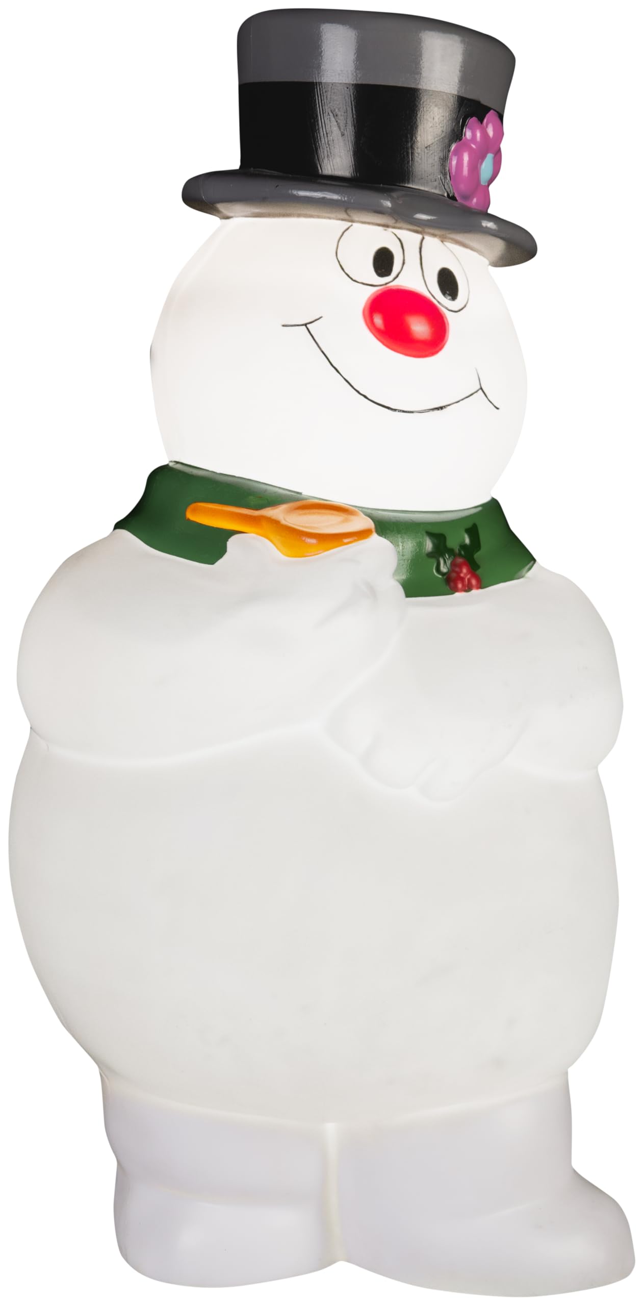 Gemmy Lighted Blow Mold Outdoor Decor Frosty w/Scarf 24