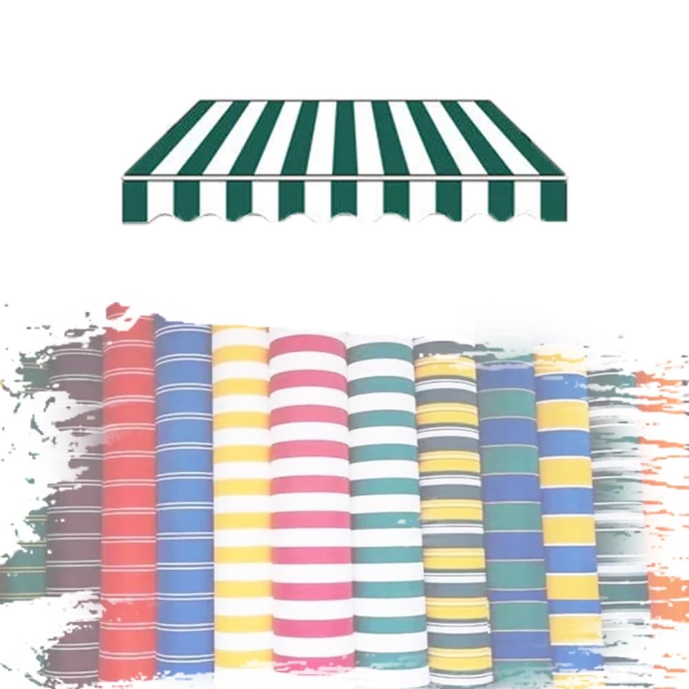 Toile de rechange auvent 6x3 m étanche et résistante UV pour store extérieur