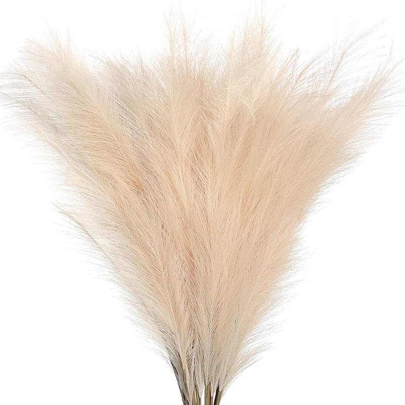 Pampas Grass Large 10pcs Reed Pampas Grass Simulation Fluffy Decor