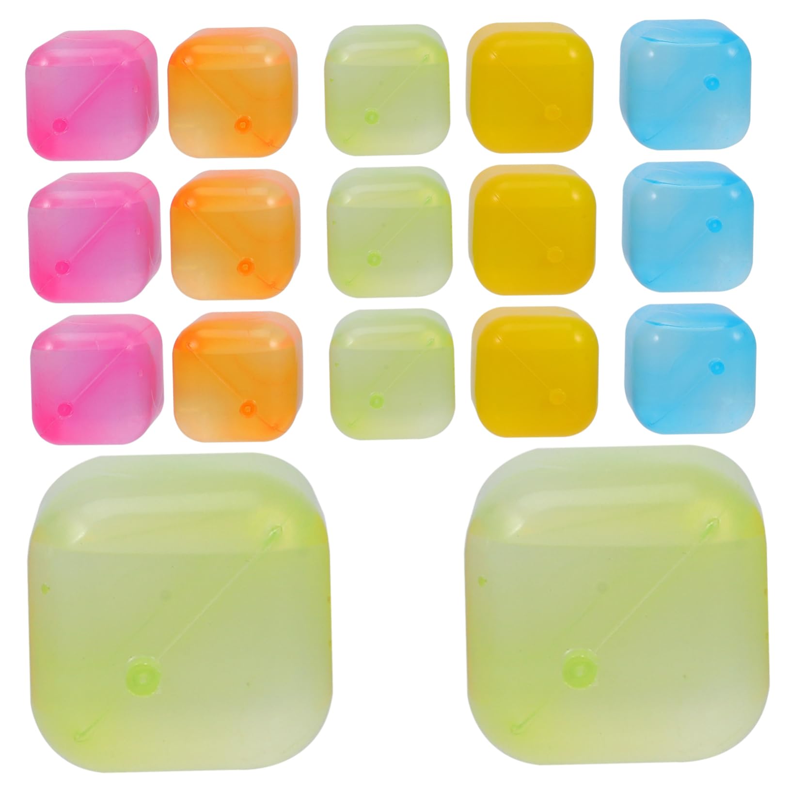 Cabilock 4 Juegos Cubitos De Hielo De Plastico Moldes De Hielo Para Whisky Fabricación De Cubitos De Hielo Cubitos De Hielo Recargables Cubitos De Hielo Recongelables El Plastico Uds * 4