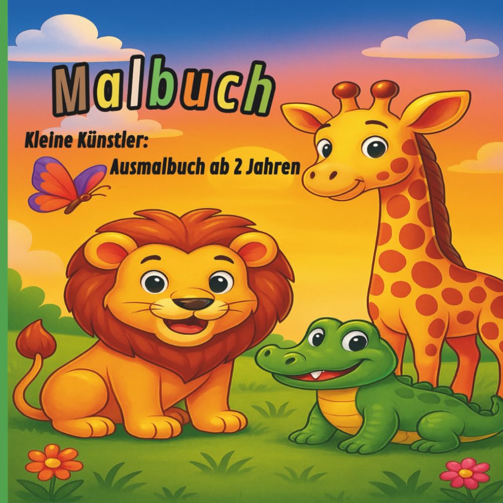 Mein Tier-Malbuch – Farben entdecken mit Spaß!: Ein liebevolles Ausmalbuch für Kinder ab 2 Jahren – über 50 niedliche Tiermotive mit dicken Linien | ... für Kleinkinder, Kindergarten & unterwegs