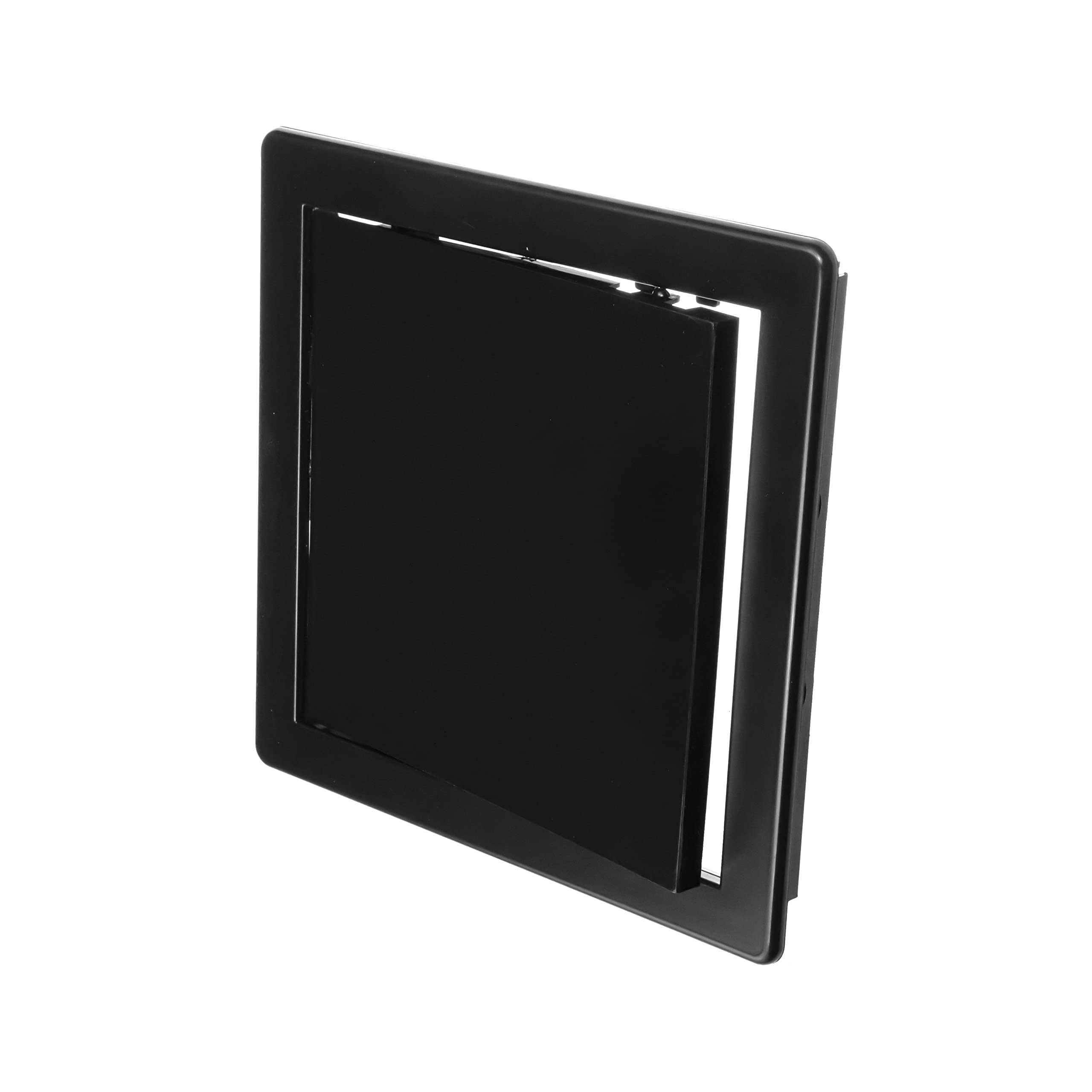 ECOPRO VENT 200 x 200 mm Black Plastic Access Panel – ABS Inspection Hatch Panels for Fuse Box Cover Cabinet, Plumbing & HVAC Systems – Wall or Ceiling Access Hatch Door for Openings