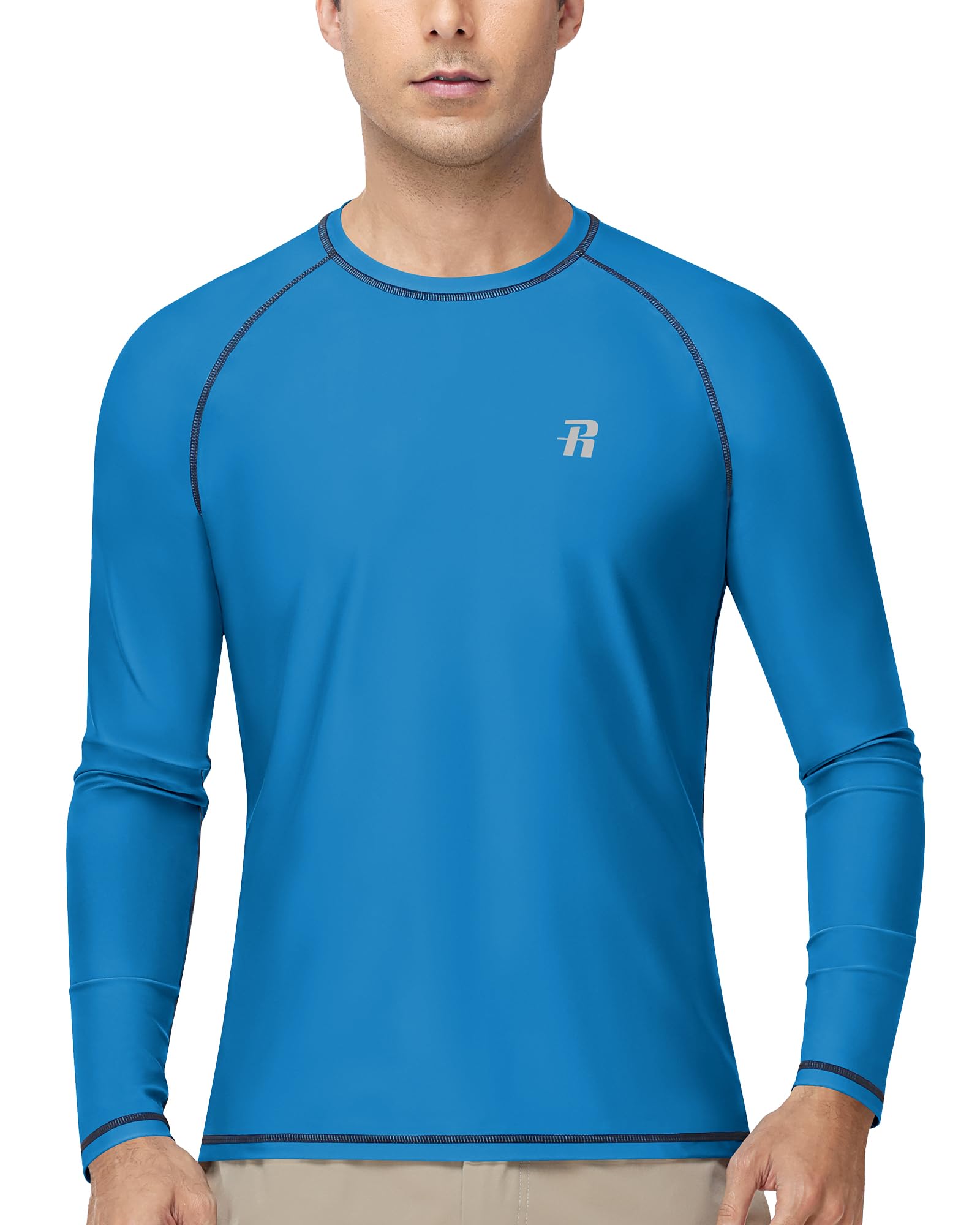 Runhit UV Shirt Herren Langarm, Schwimmshirt mit UPF 50+ Son