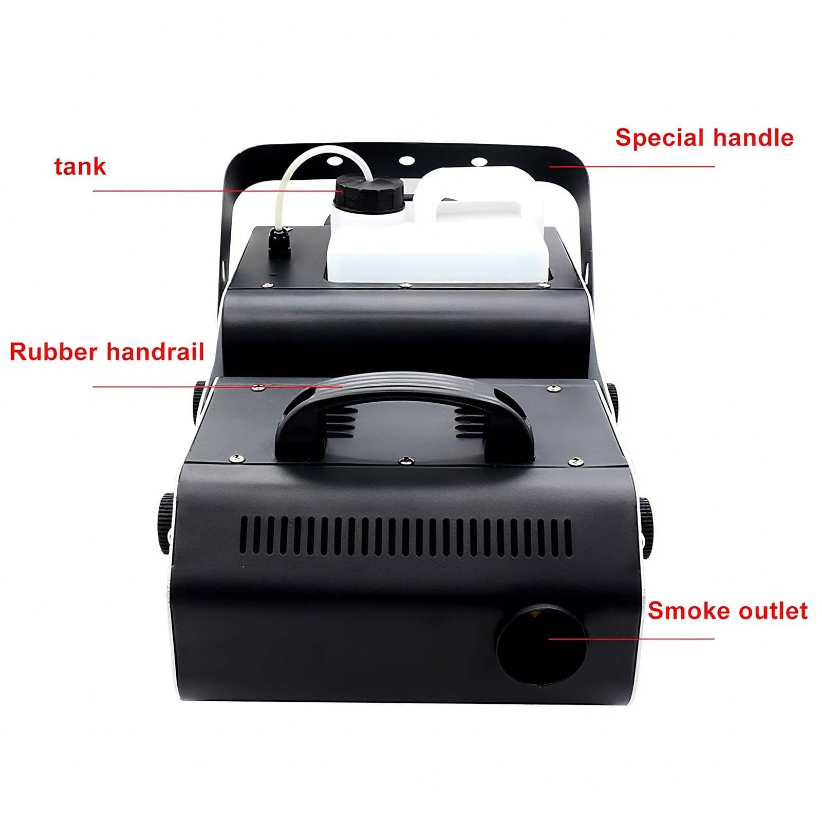MáQuina De Humo AutomáTica De 3000 W, Nebulizador PortáTil con Tanque De 3 L para DJ, Bodas, Fiestas, Escenario, MáQuina De Humo PortáTil para Exteriores con Control Remoto
