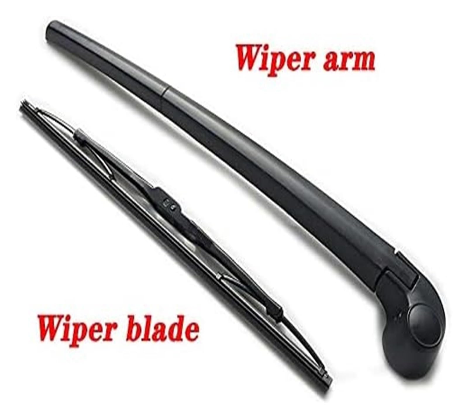 Para A3 8P HATCHBACK 2003-2008 Q7 4L 2006-2015 Escobillas Limpiaparabrisas Coche Lavadora Cepillos Repuesto Parabrisas Trasero 14" Escobilla Limpiaparabrisas Automóvil(Wiper blade and arm)