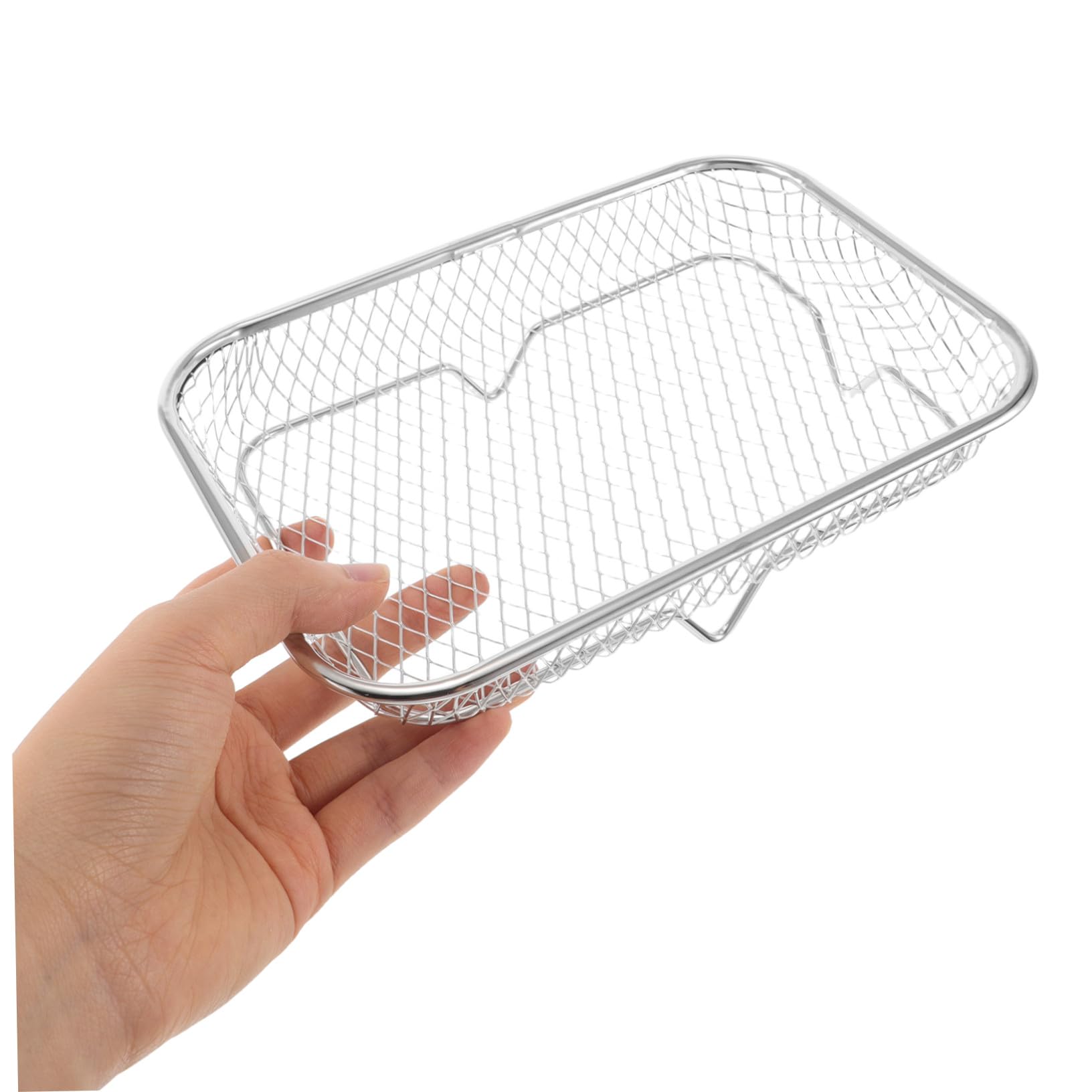 LABRIMP 5 Piezas Estantes Apilables para Freidora de Aire de Acero Inoxidable Rejillas Multifunción para Deshidratado Enfriamiento Horneado y Accesorios para Cocina y Barbacoa