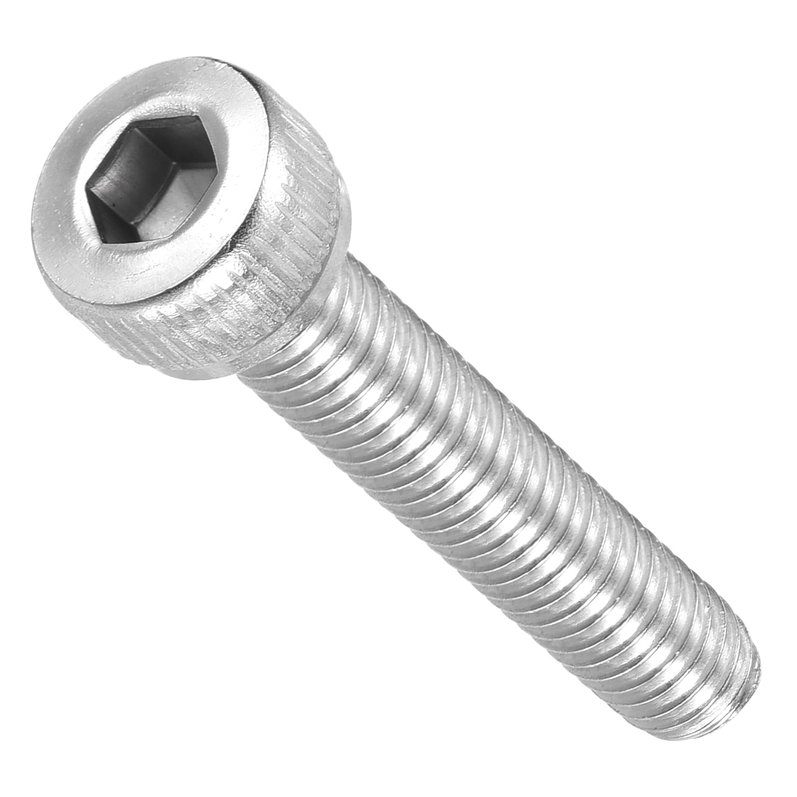 METALLIXITY Socket Head Cap Screw(M4-0.7x20mm)30Pcs, 304 Stainless Steel Allen Socket Drive Metric - Machine Internal Hex Screw UNC Coarse Thread, Silver Tone — image 1