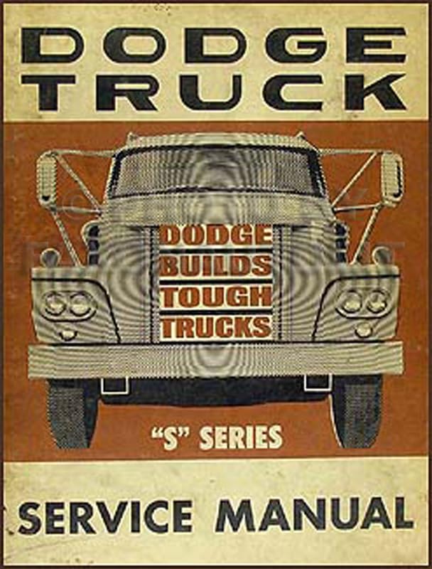 1963 Dodge Truck Repair Shop Manual Original