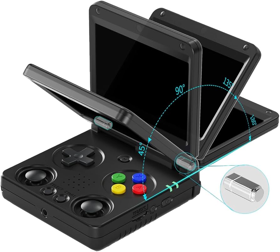 Amazon.co.jp: ANBERNIC RG34XXSP ポータブルゲーム機 折り畳み式