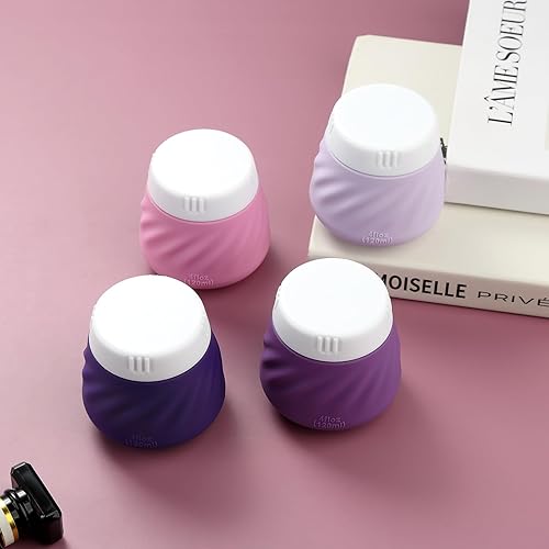 Vista 158 de Gemice Recipientes de viaje para artículos de aseo personal, tarros de crema de silicona aprobados por la TSA, tamaño de viaje con bolsa