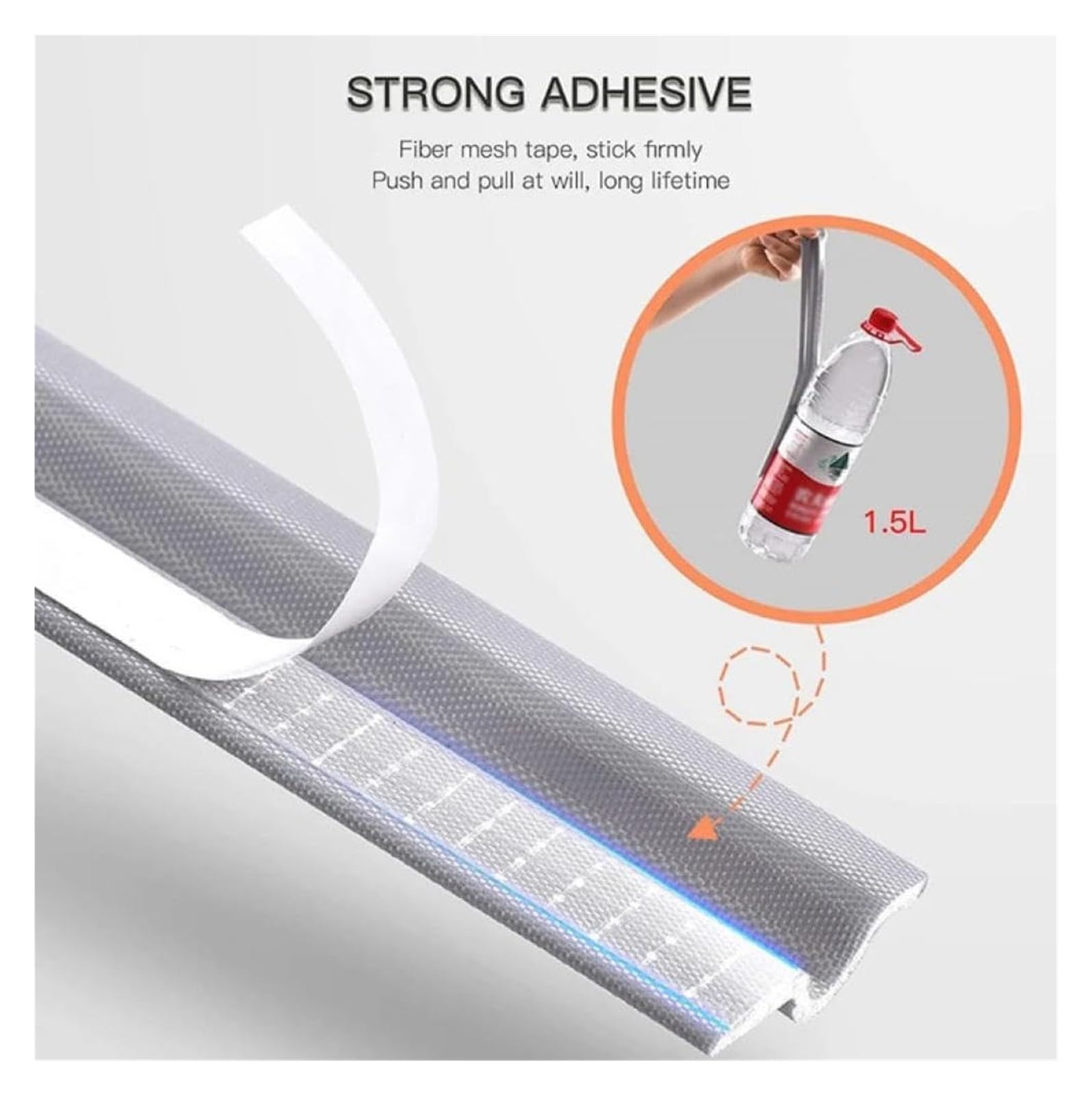 Sello para Puertas Y Ventanas, Cinta de Espuma Acústica Resistente a la Intemperie, Tira de Sellado para Ventanas, Burlete para Puertas Correderas/Aubur/40M
