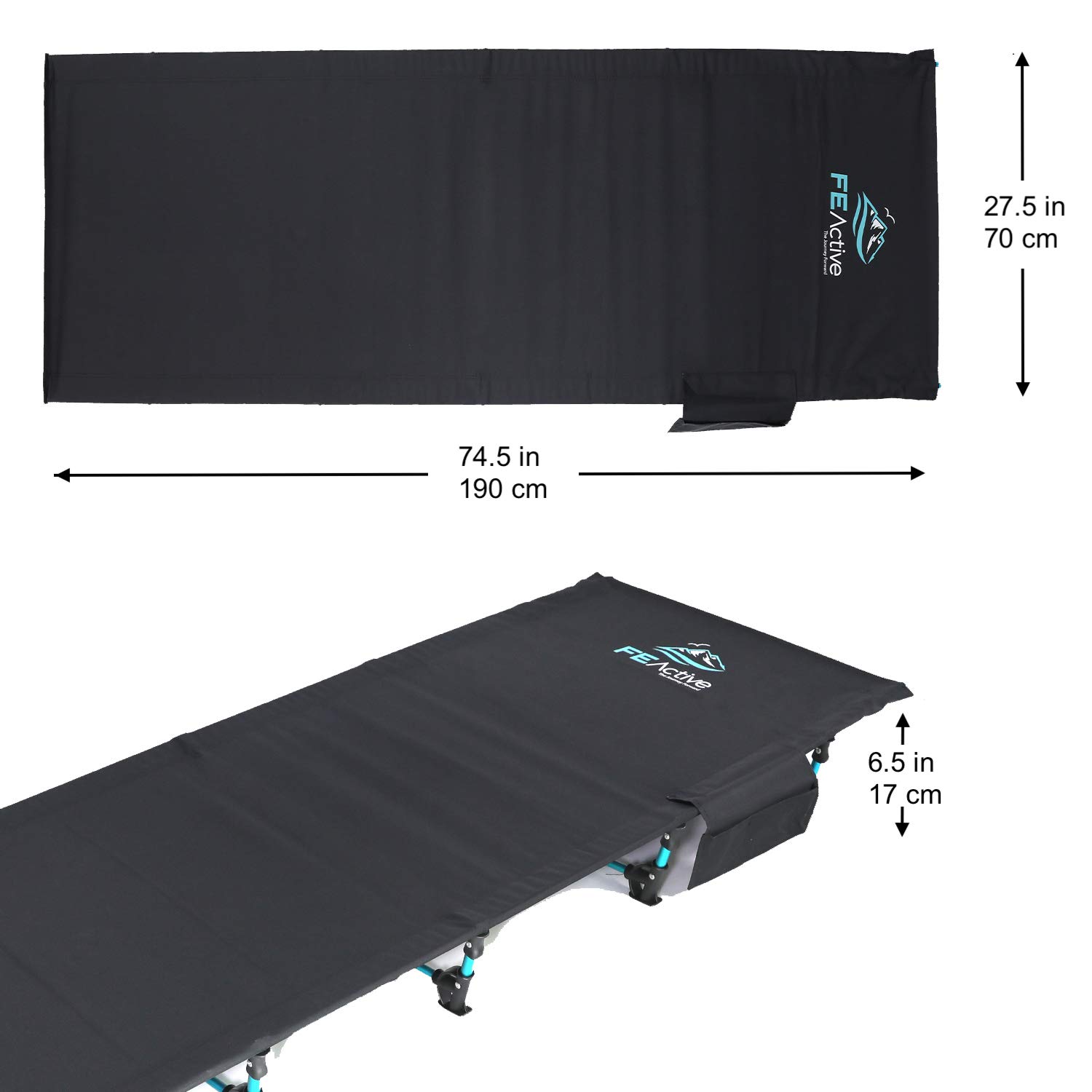 FE Active Camping Folding Cot - Compact 