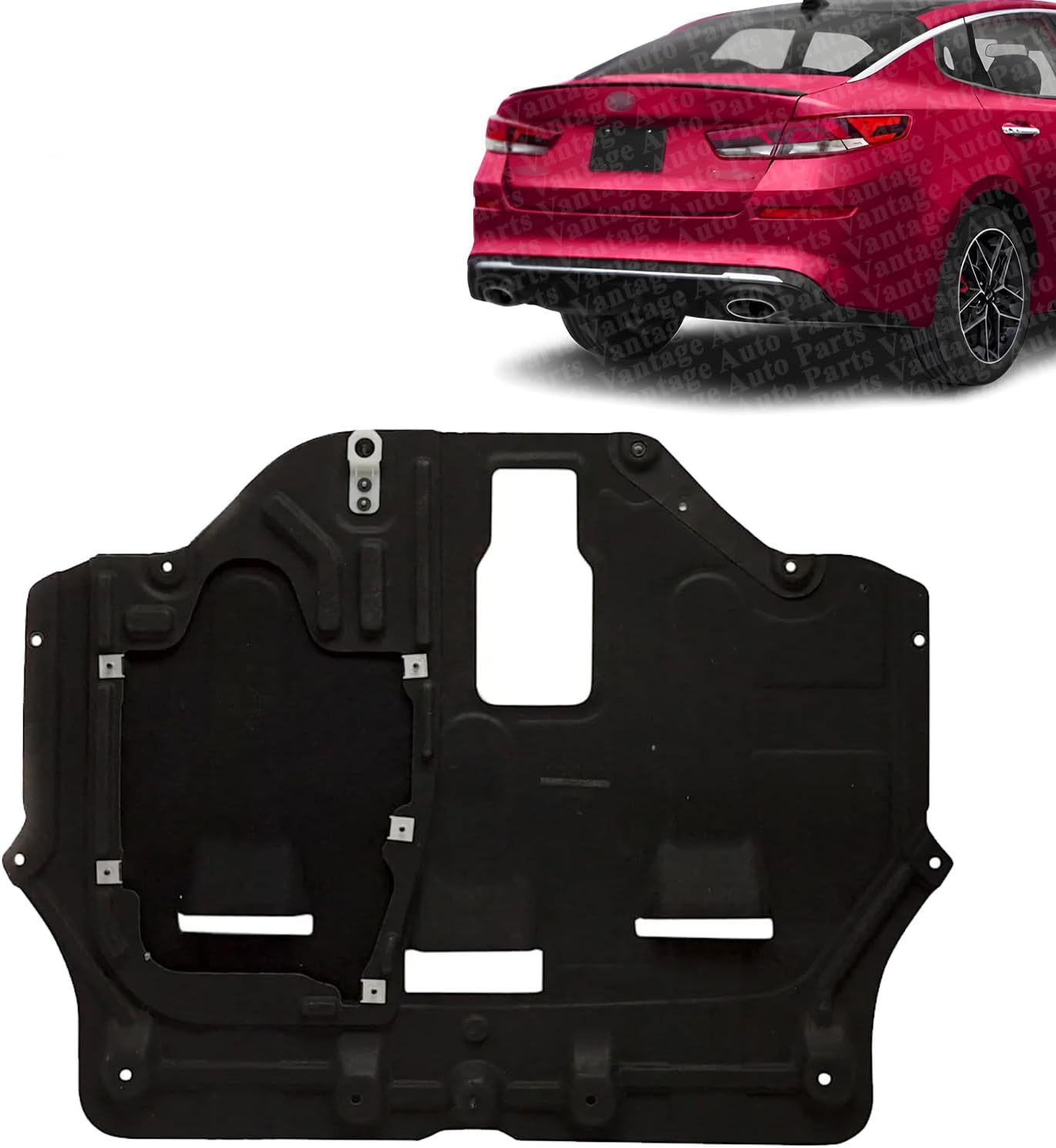 -‎ Rear Engine Splash Shield Under Cover Compatible with Kia Optima 2016-2020 | DIRECT REPLACEMENT | 29130D4000 | KI1228162