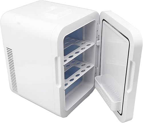 Miniatura 5 de Mini refrigerador de belleza de 10L con puerta de espejo, refrigeración y calefacción, congelador de maquillaje portátil para el hogar y el