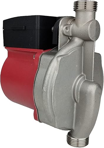 Miniatura 4 de Bomba de refuerzo automática de acero inoxidable 115 V Bomba de presión de agua caliente para el hogar, bomba de circulación de caldera de 34