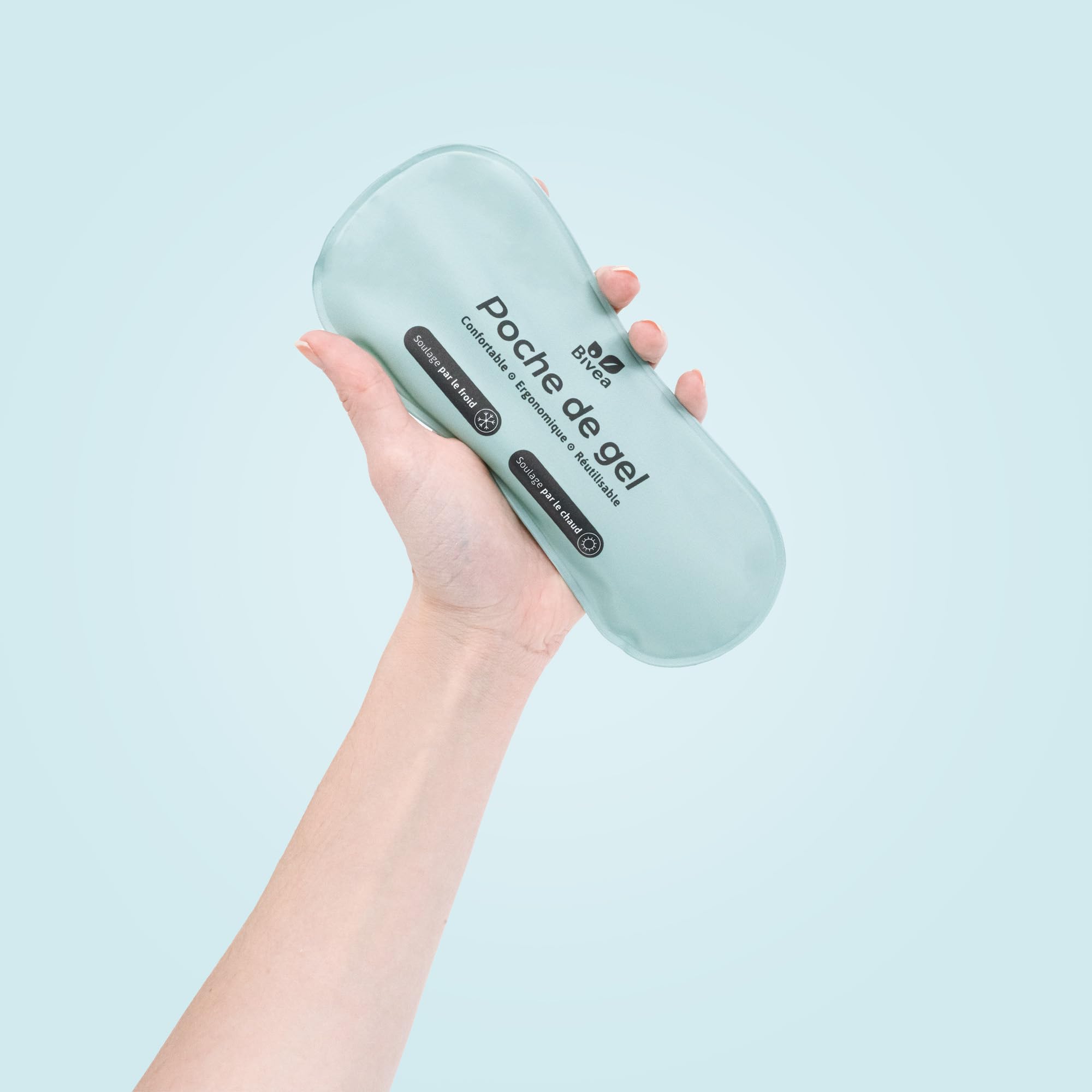 Bivea - Set di 3 cuscinetti ergonomici in gel per bagno derivato - Benessere attraverso il freddo - Crioterapia perineale - Benefici del freddo sul perineo - Formato piccolo per il giorno, 3 unità