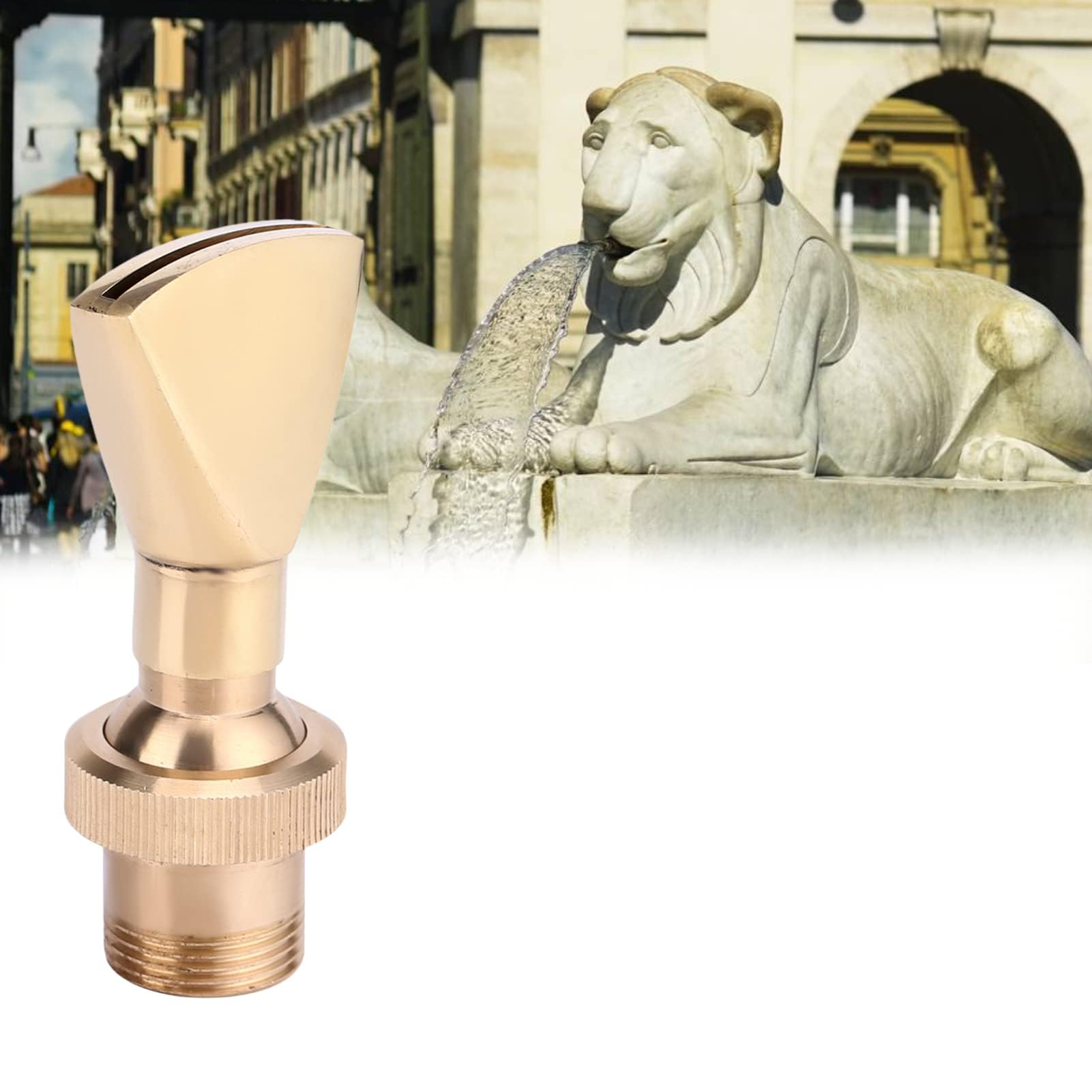 DEWIN Fontana Ugello, 1/2" DN15 e 3/4" DN20 a PERMA di Ventaglio in Ottone Ugello Spruzzatore Ugello Spruzzatore
