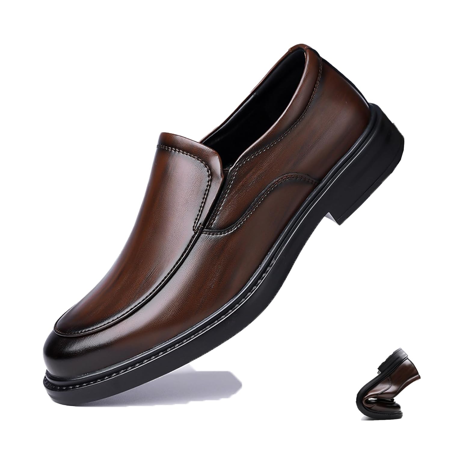 Mocassim masculino de couro, salto baixo, clássico, bico redondo, feito à mão, sapatos Oxford para dirigir, escritório, trabalho, sapatos sociais em promoção! Veja a oferta e mais achadinhos de Sapatos 6 Hoje é o melhor dia para comprar Mocassim masculino de couro, salto baixo, clássico, bico redondo, feito à mão, sapatos Oxford para dirigir, escritório, trabalho, sapatos sociais com aquele preço maroto! Promoção! Aproveite a oferta! 6