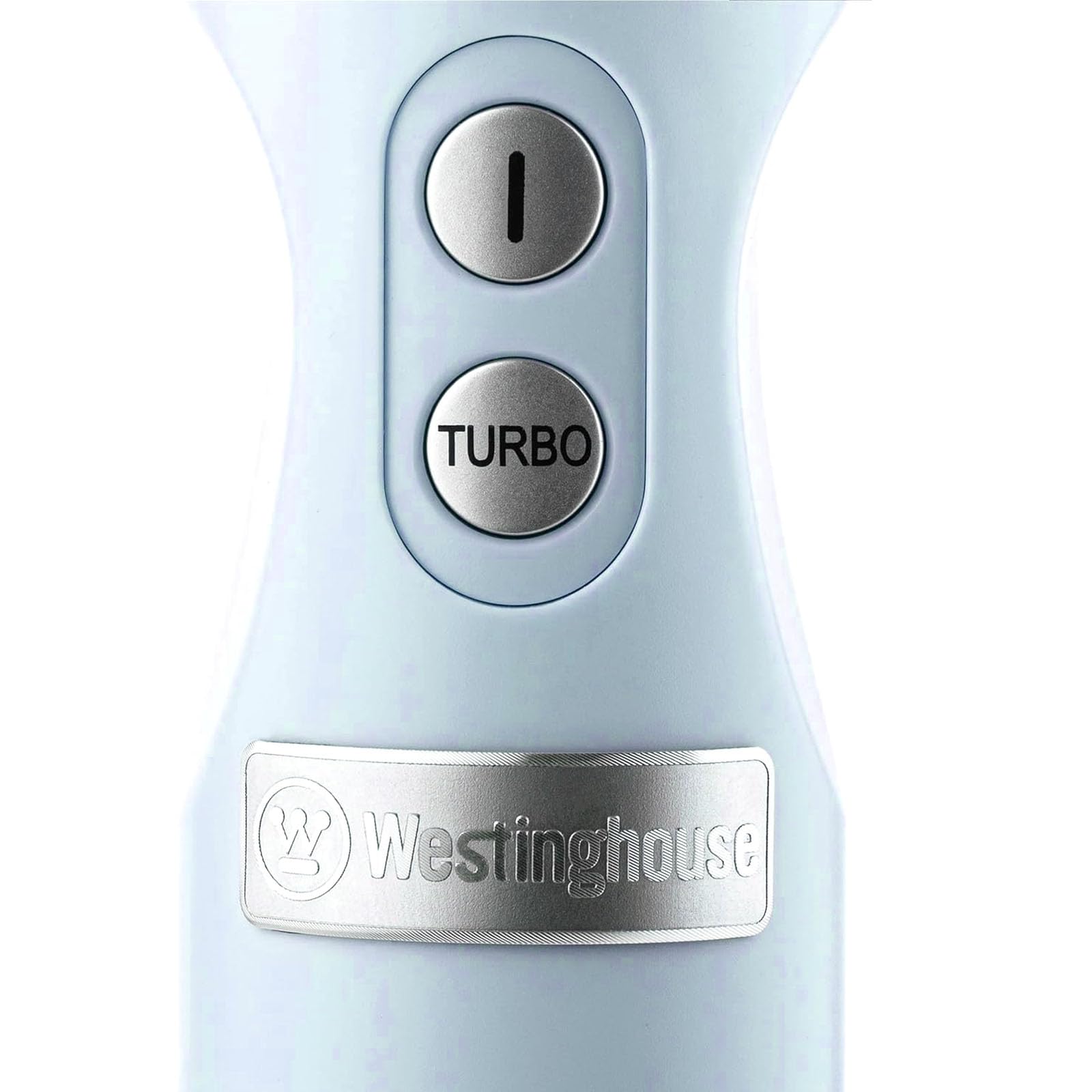 Westinghouse Rétro Mixeur Plongeant, 4 Vitesses + Turbo, Lame en Acier Inoxydable, Pied Mixeur Amovible, Poignée Ergonomique, 600 W, Bleu Clair