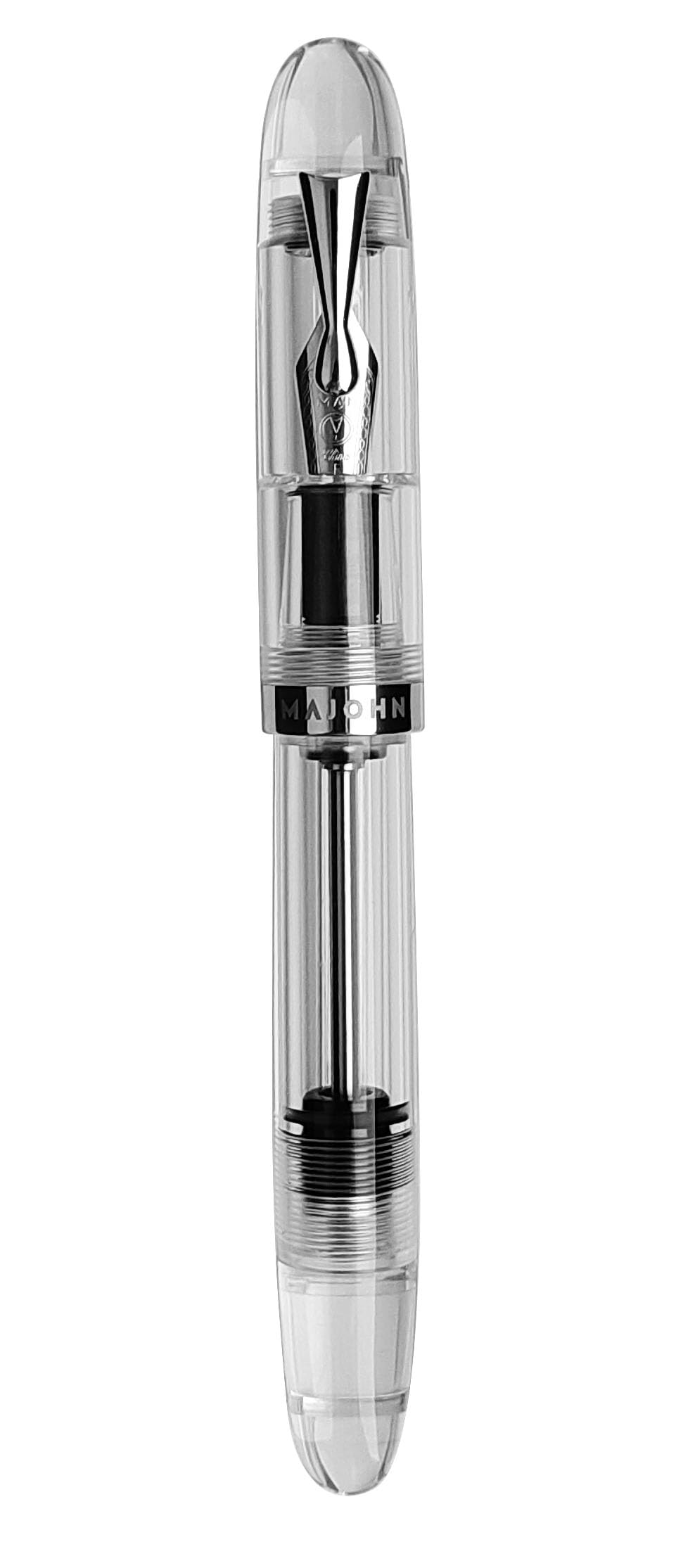 erofa Majohn C4 Eyedropper Füllfederhalter, extra feine Feder, transparentes Acryl, große Größe, Schreibstifte für Büro, Geschäft, mit Box