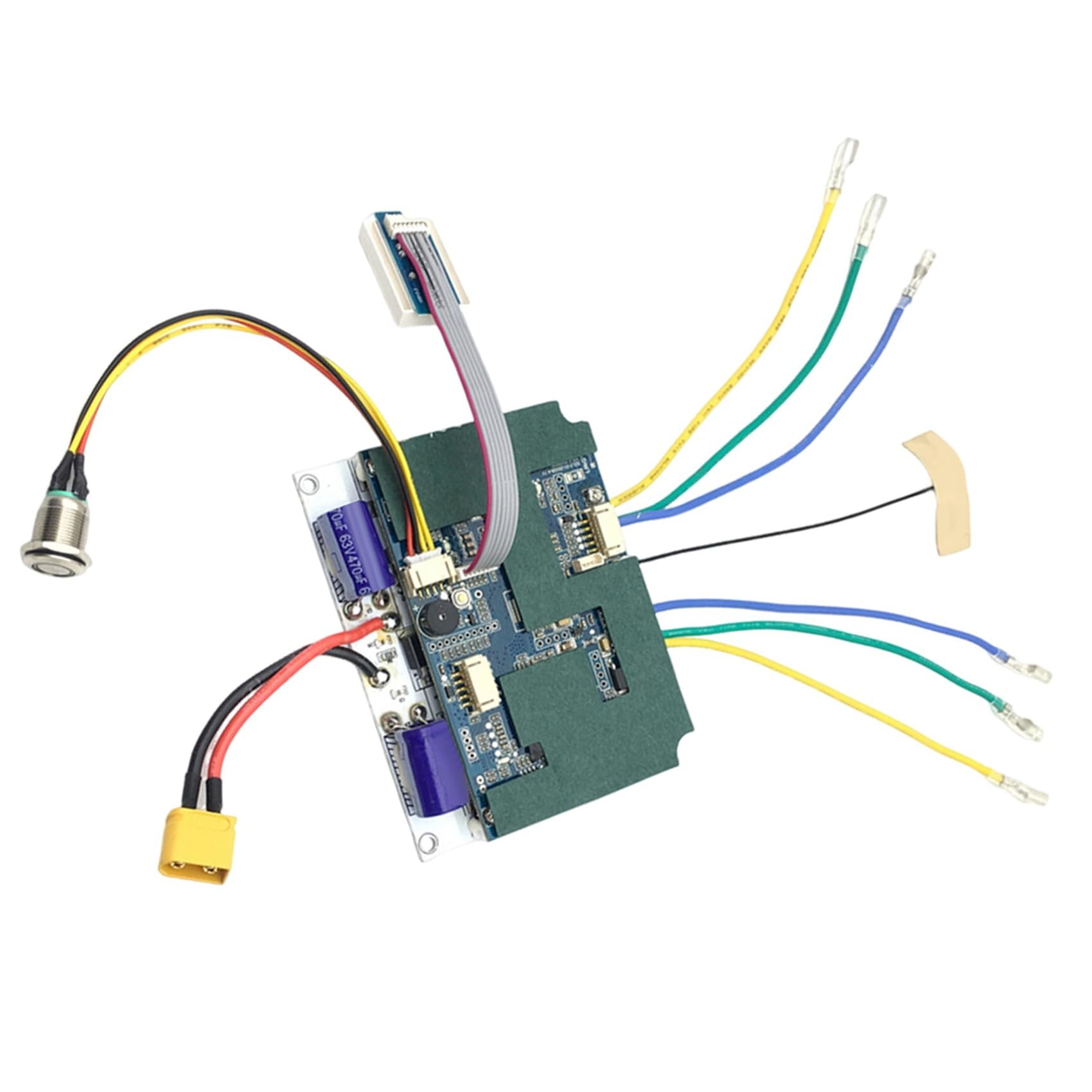 2X 10S 24/36V Doppelriemen-Nabenmotorantrieb ESC 2,4G Fernbedienungsmotor -Skateboard-Longboard-Controller (für HUB)