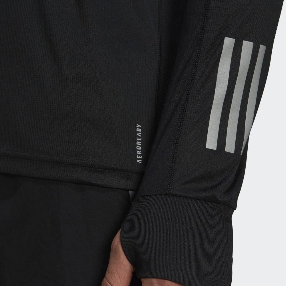 adidas Own The Run Camiseta de Manga Larga Hombres Black