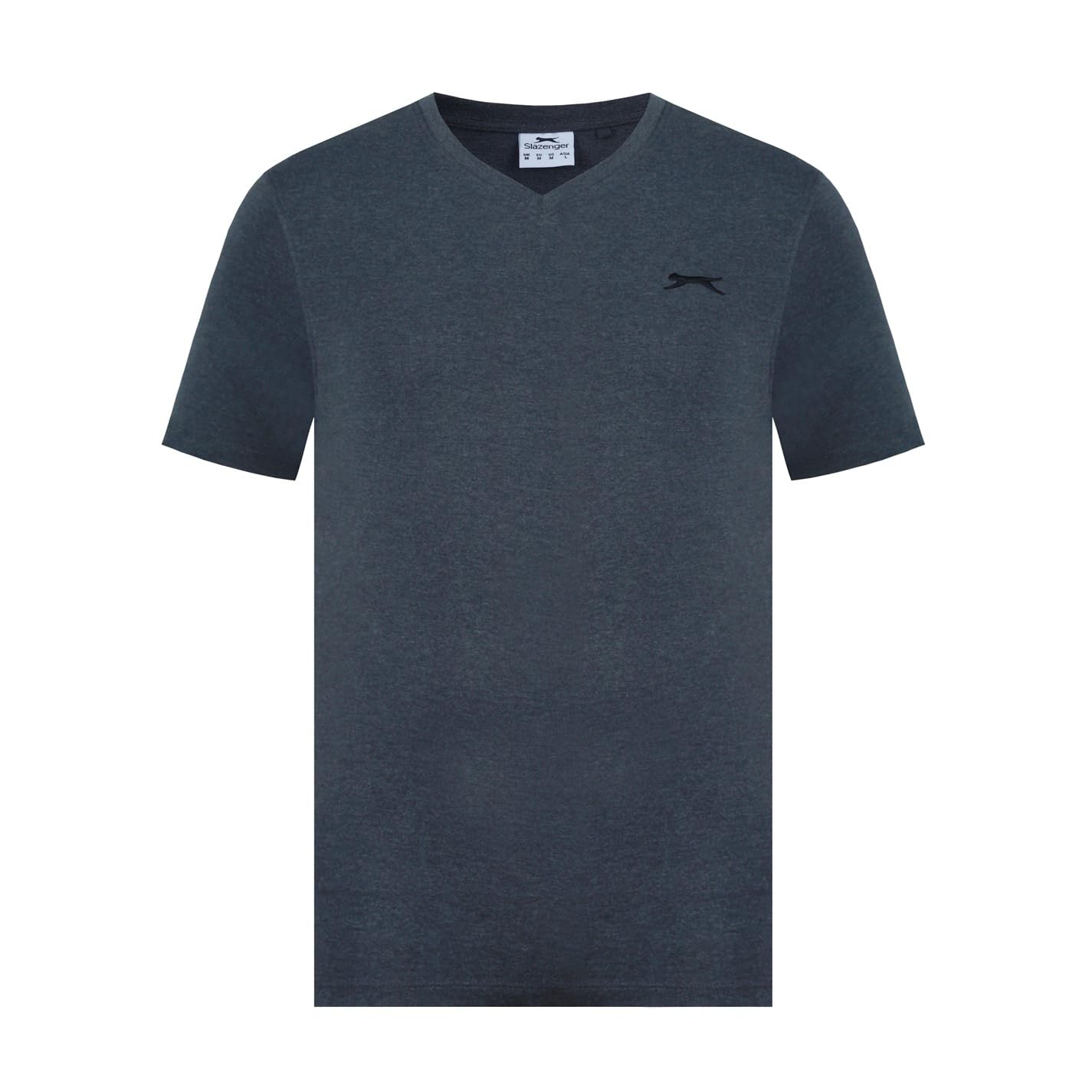 Slazenger Mens V Neck T-Shirt Charcoal Marl 4XL